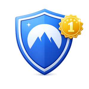 Icône de bouclier représentant la sécurité et la protection VPN avec NordVPN